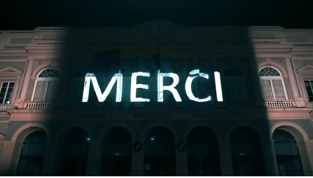 MERCI - Vidéo mapping par Lightlab.io